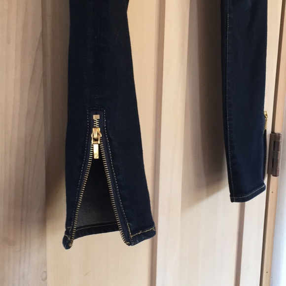 🥳HP💫Tory Burch Zip Ankle Cropped Slim Jeans 26🌻 - Picture 6 of 8